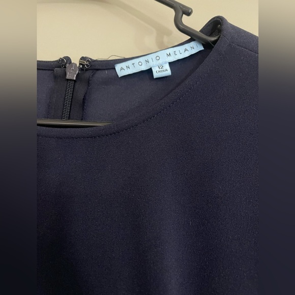 Navy Antonio Melani Dress (12) - Picture 3 of 5